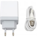 Platinet USB charger 2xUSB 3.4A, white + cable (43723) (opened package)