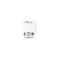 ECG Electric kettle RK 2020 White Glass, 2 L, 360° base with power cord storage, Blue backlight, 185