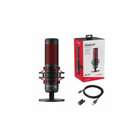 HyperX QuadCast - USB Microphone (Black-Red)