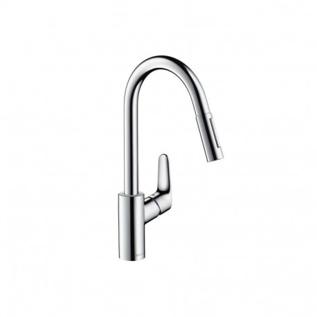 Hansgrohe Focus M41 Single lever kitchen mixer 240, pull-out spray, 2jet 31815000