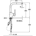 Sink Tap Teka ARK938 TG, Onyx