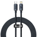 Baseus Type-C - Lightning cable, Crystal Shine Series Fast Charging Data Cable 20W 2m Black (CAJY000 Baseus Type-C - Lightning cable, Crystal Shine Series Fast Charging Data Cable 20W 2m Black (CAJY000