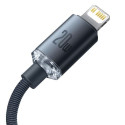 Baseus Type-C - Lightning cable, Crystal Shine Series Fast Charging Data Cable 20W 2m Black (CAJY000 Baseus Type-C - Lightning cable, Crystal Shine Series Fast Charging Data Cable 20W 2m Black (CAJY000