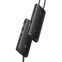 Baseus HUB Lite Series 5-in-1 Multifunctional (Type-C to 2x USB 3.0 / Type-C / HDMI 1.4 / SD/TF) Bla