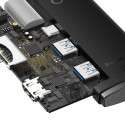 Baseus HUB Lite Series 5-in-1 Multifunctional (Type-C to 2x USB 3.0 / Type-C / HDMI 1.4 / SD/TF) Bla