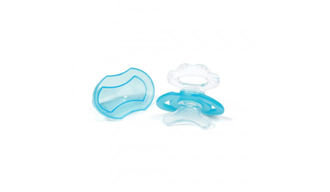 BabyOno silicone teether for babies blue 1008/01