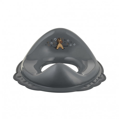 Maltex 2-component trainer seat steel gray with steel gray rubbers 7220_90