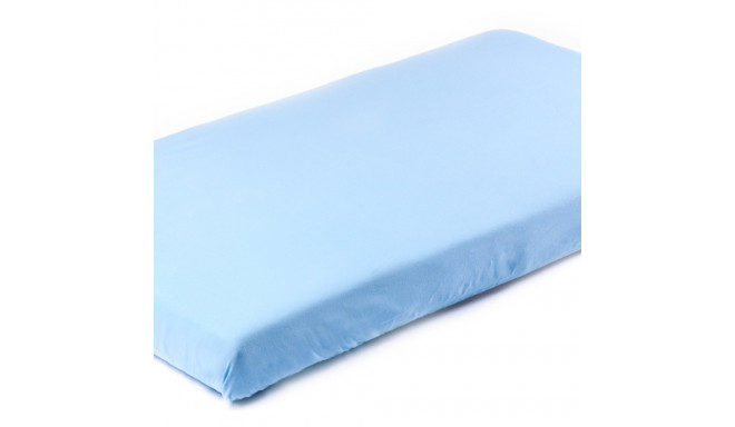 Frotte bed sheet Jersey with elastic band blue