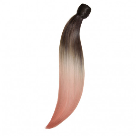 BALMAIN HAIR Catwalk Ponytail Memory®Hair Straight 55cm Dip Dye 1 Soft Pink
