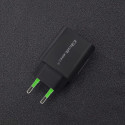 Qoltec 51713 Laadija | 18W | 5-12V | 1.5-3A | USB tüüp C PD | USB QC 3.0 | Must