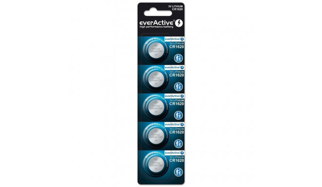 Lithium battery mini everActive CR1620 5 pcs.