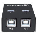 Manhattan USB-A automaatne jagamislüliti, 2x USB-B porti, 480 Mbps (USB 2.0), topeltjuhtimine (autom