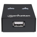 Manhattan USB-A automaatne jagamislüliti, 2x USB-B porti, 480 Mbps (USB 2.0), topeltjuhtimine (autom