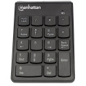 Manhattan juhtmevaba numbriklaviatuur (2,4 GHz), USB-A mikro vastuvõtja, 18 täissuuruses klahvi, mus