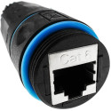 Techly IWP-MD C6-IP68T kaabli soovahetaja RJ-45 Must