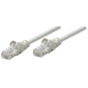 Intellinet Network Patch Cable, Cat6, 1m, Grey, CCA, U/UTP, PVC, RJ45, Gold Plated Contacts, Snagles