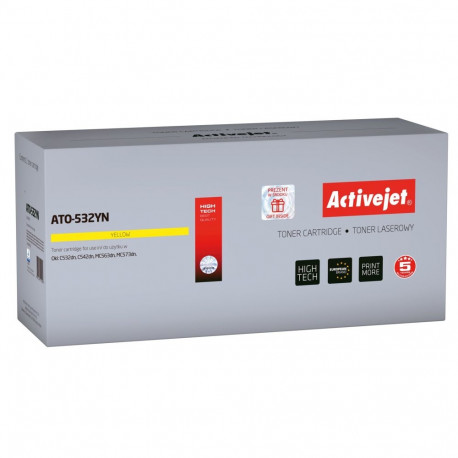 Activejet ATO-532YN toner (replacement for OKI 46490401; Supreme; 1500 pages; yellow)