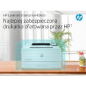 HP LaserJet Enterprise M406dn, mustvalge, äriprinter, printimine, kompaktne suurus; tugev turvalisus