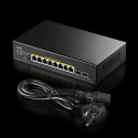 Cudy GS1008PS2 network switch Unmanaged Gigabit Ethernet (10/100/1000) Power over Ethernet (PoE) Bla