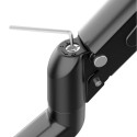Maclean 2 monitori kinnitus, gaasvedru, 13"-27", 7kg, must, MC-861N