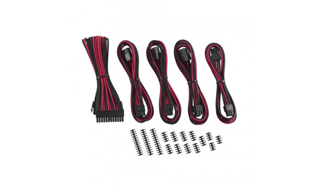 CableMod Classic ModMesh kaabli pikenduskomplekt - 8+6 seeria - must/punane