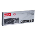 Activejet K-3803SW juhtmevaba klaviatuur, töötab 1x 1.5V AAA patareiga, must