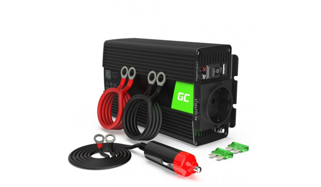Green Cell INV03DE toiteadapter/inverter auto/siseruumides 500 W must