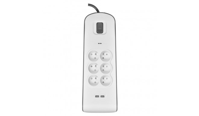 Belkin BSV604ca2m White 6 AC outlet(s) 2 m