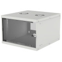 Intellinet võrgu seinakapp (Basic), 6U, kasutatav sügavus 340mm/laius 485mm, hall, kokkupandav, maks