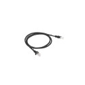 Lanberg PCU6-10CC-0100-BK networking cable Black 1 m Cat6 U/UTP (UTP)