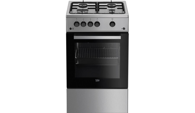 Beko FSG52020FX cooker Freestanding cooker Gas Inox