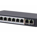 Extralink PoE Switch CERES 8x 100Mb/s PoE/PoE+, 2x RJ45 Uplink 100Mb/s, 96W