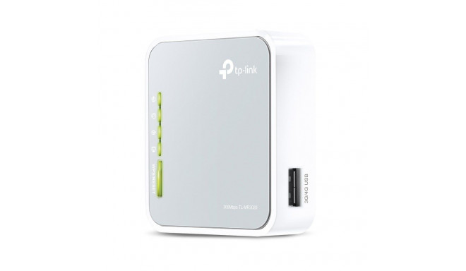 TP-Link TL-MR3020 juhtmevaba ruuter Kiire Ethernet Ühekanaliline (2.4 GHz) 4G Hõbedane, Valge