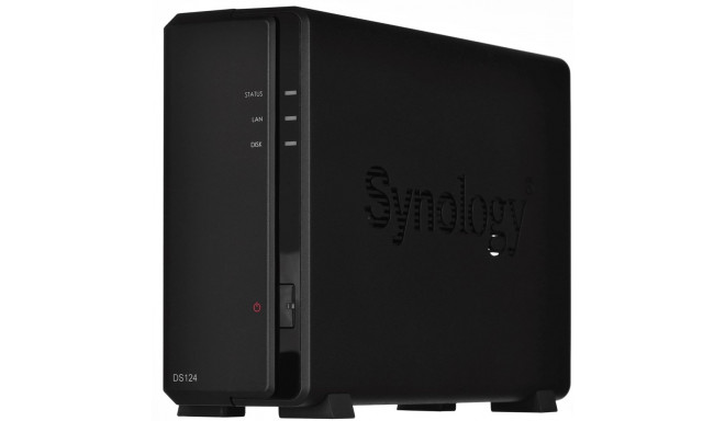 Synology DiskStation DS124 NAS/salvestusserver Lauaarvuti Ethernet LAN Must RTD1619B