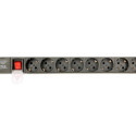 Gembird EG-PDU-014-C14 power distribution unit (PDU) 8 AC outlet(s) 1U Black