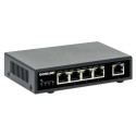 Intellinet 5-pordiline Gigabit Ethernet PoE+ lüliti, neli PSE PoE porti, IEEE 802.3at/af (PoE+/PoE) 