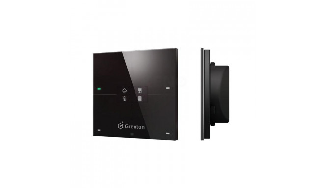 GRENTON SMART PANEL/ 4 TOUCH AREA/ OLED DISPLAY/ TF-BUS/ BLACK GLASS FRONT