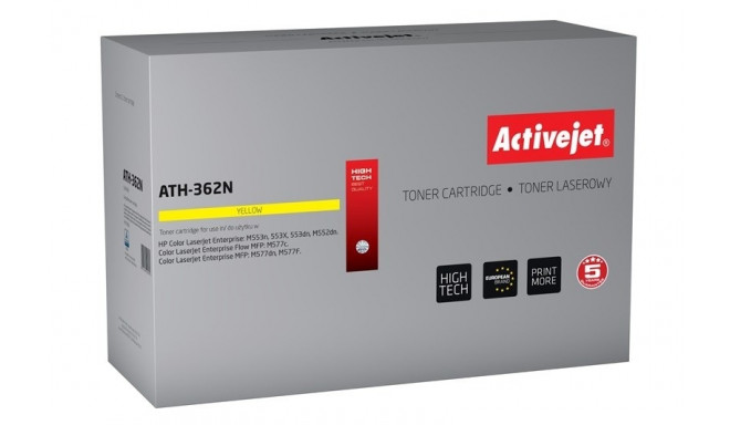 Activejet ATH-362N Toner (replacement for HP 508A HP508A CF362A; Supreme; 5000 pages; yellow)