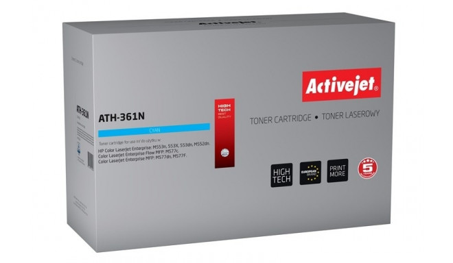 Activejet ATH-361N Toner (replacement for HP 508A HP508A CF361A; Supreme; 5000 pages; cyan)