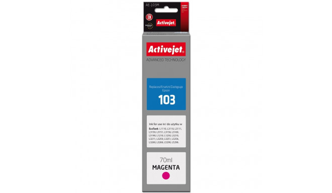 Activejet AE-103M Ink (replacement for Epson 103 C13T00S34A; Supreme; 70 ml; magenta)