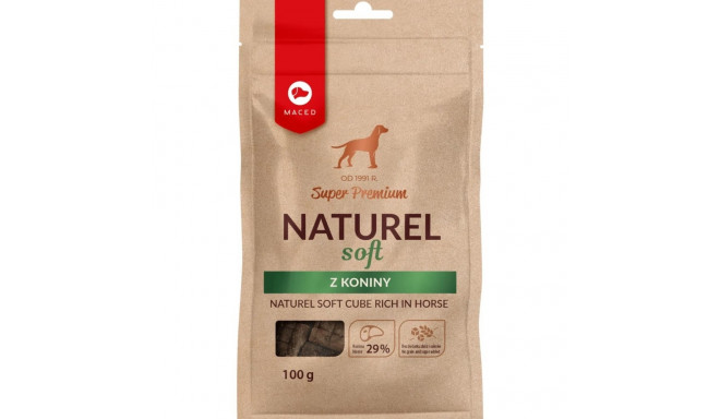 MACED Naturel pehme kuubik rikkalik hobuseliha - Koera maius - 100g