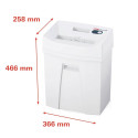 HSM Pure 220 shredder, 25 l, 3,9 mm