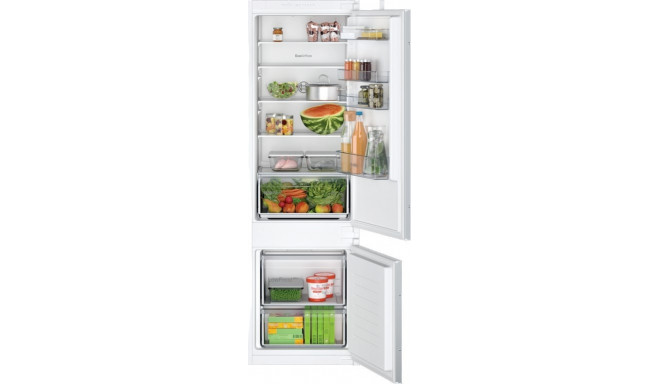 Bosch Serie 2 KIV87NSE0 integreeritud külmik-sügavkülmik 270 l E valge