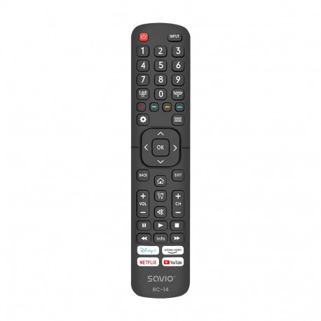 SAVIO RC-14 universaalne kaugjuhtimispult / asendus HISENSE SMART TV-le