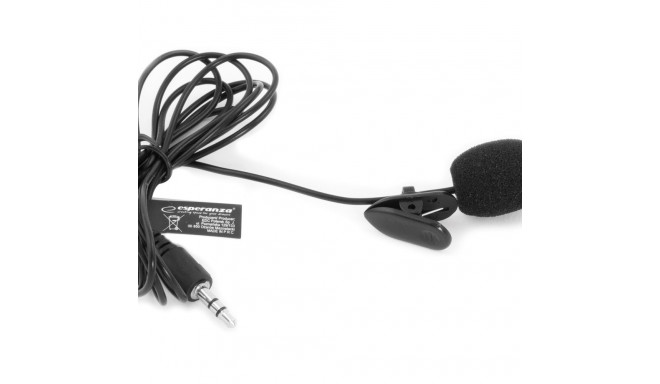 Esperanza EH178 mikrofon klambriga must