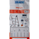 Krause Dopplo double-sided step ladder silver