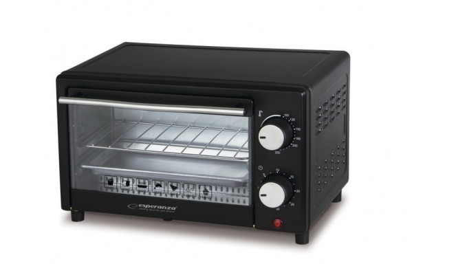 Esperanza EKO004 toaster oven 10 L 900 W Black Grill