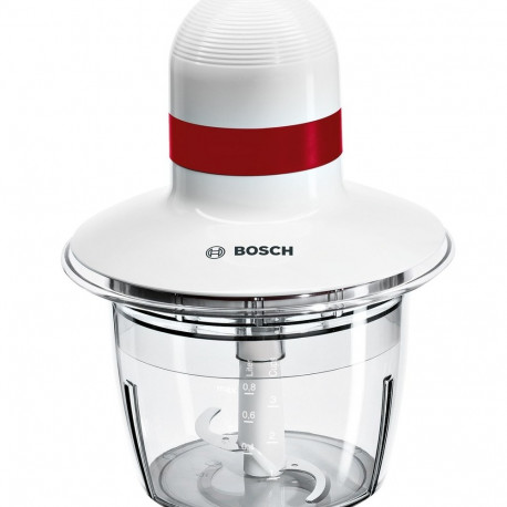 Bosch MMRP1000 electric food chopper 0.8 L 400 W Red, Transparent, White