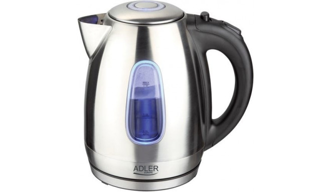Adler AD 1223 electric kettle 1.7 L Black,Stainless steel 2200 W
