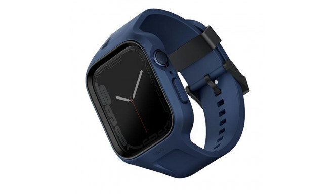 UNIQ Monos Strap 2in1 Apple Watch Strap + Case Series 4/5/6/7/8/SE/SE2 44/45mm marine blue